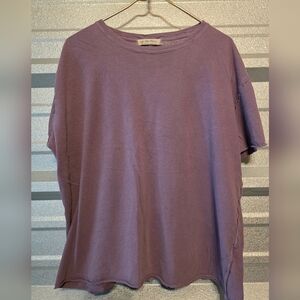We The Free Lavender Textured Top